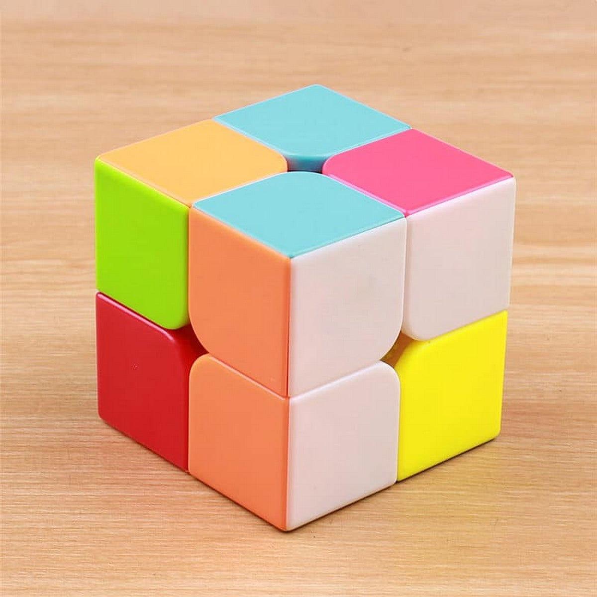 Original Rubiks Cube 2x2 Stickerless Best Quality Fast Speedy Magic Rubik Speed Cube Educational Puzzle Toys Minni Bo