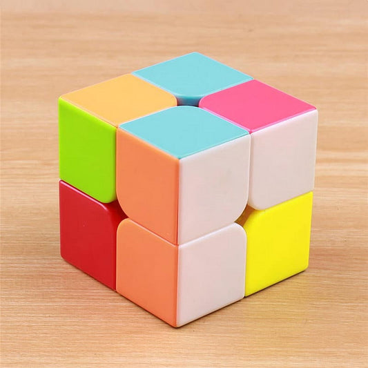 Original Rubiks Cube 2x2 Stickerless Best Quality Fast Speedy Magic Rubik Speed Cube Educational Puzzle Toys Minni Bo