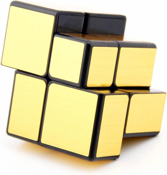 Original Qiyi Mirror Cube 2x2 Golden Sticker less Best Quality Fast Speedy Magic Rubik Speed Cube Educational Puzzle Toys Minni Bo
