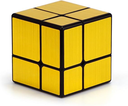 Original Qiyi Mirror Cube 2x2 Golden Sticker less Best Quality Fast Speedy Magic Rubik Speed Cube Educational Puzzle Toys Minni Bo