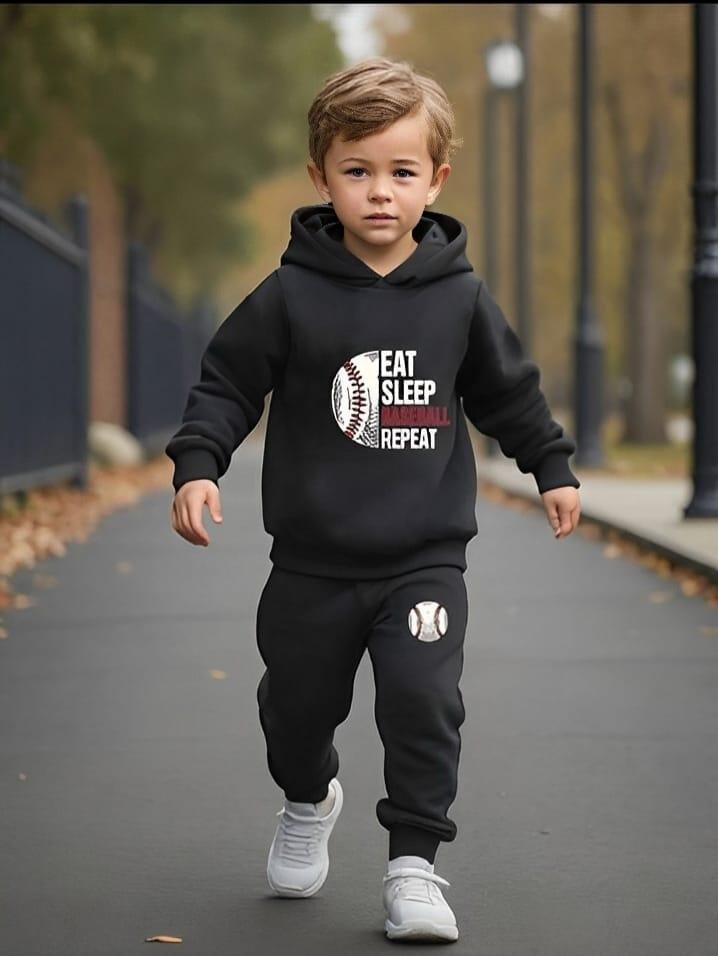 2 Pcs Boys Micro Printed Tracksuit Minni Bo