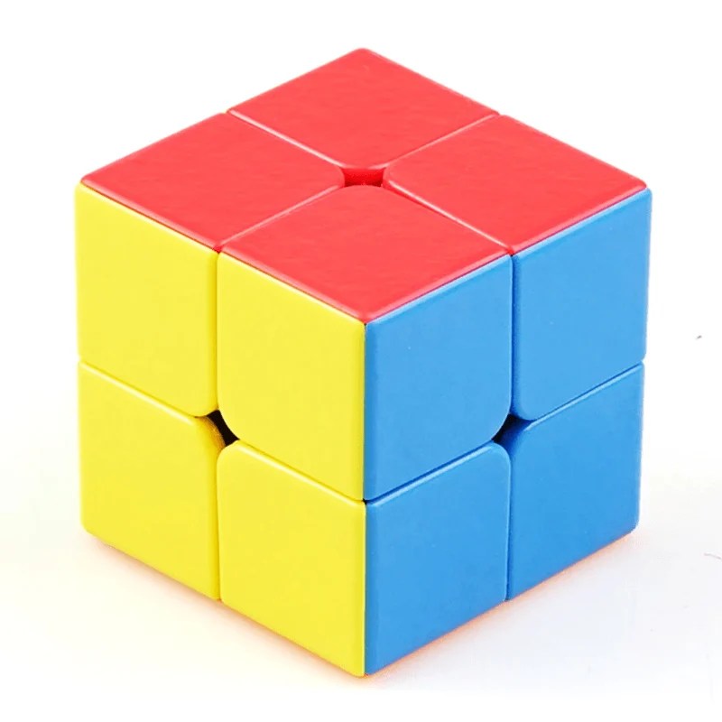 Original Rubiks Cube 2x2 Stickerless Best Quality Fast Speedy Magic Rubik Speed Cube Educational Puzzle Toys Minni Bo